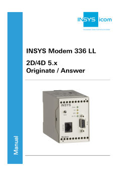 INSYS Modem 336 LL 2D/4D 5.x Originate / Answer