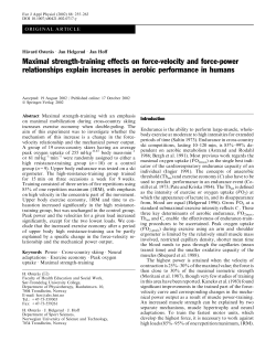 Maximal strength-training effects on force-velocity