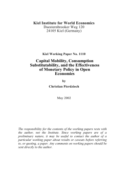 Monetary Policy Rules, Capital Mobility,