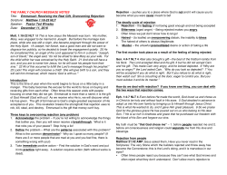 Notes - The Family Church NJ