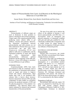 Impact of Polysaccharides from Lactic Acid Bacteria on the