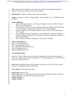 Testing for local adaptation and evolutionary potential