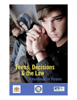 Teens, Decisions and the Law - Grundy Kendall Regional Office of