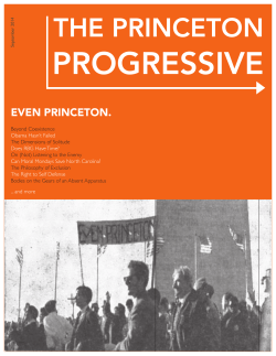 September 2014 - Princeton Progressives