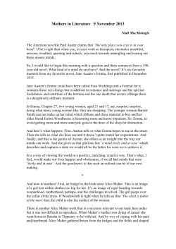Mothers in Literature - ICLO-NLS