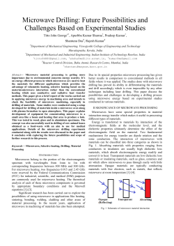 Microwave Drilling: Future Possibilities and Challenges