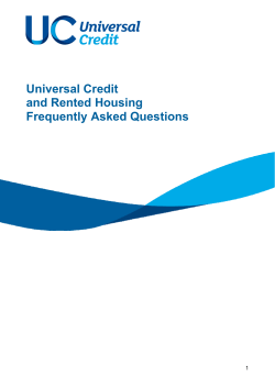 Universal Credit and rented housing: frequently asked questions