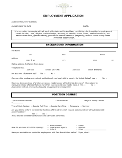 employment application