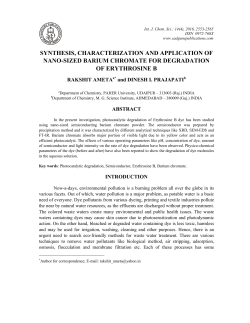 synthesis, characterization and application of nano