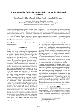 A New Method for Evaluating Automatically Learned Terminological