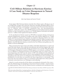 Civil–Military Relations in Hurricane Katrina