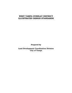 West Tampa Illustrated Design Standards