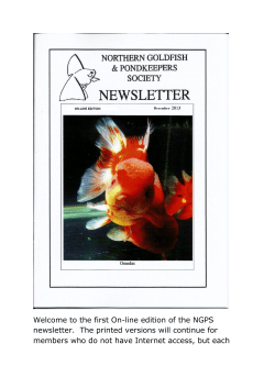 the first On-line edition of the NGPS