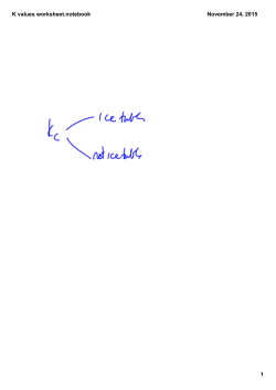 K values worksheet.notebook