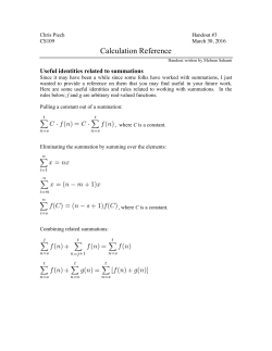 Calculation Ref
