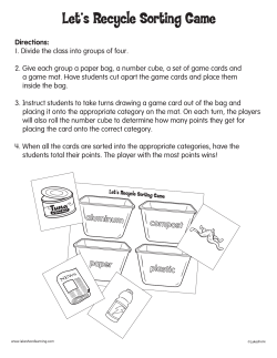 Let`s Recycle Sorting Game