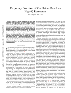Frequency Precision of Oscillators Based on