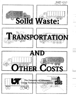 Solid Waste: Transportation And Other Costs