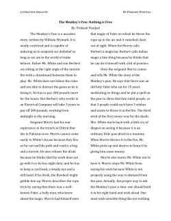 The Monkey`s Paw - Prakash Poudyal Personal Website.