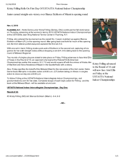 Notre Dame - Intercollegiate Tennis Association