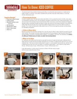 How To Brew: ICED COFFEE - landofathousandhills.com
