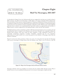 Chapter Eight Mail Via Nicaragua, 1851-1857