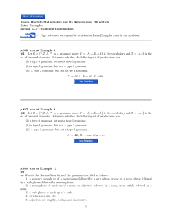 Extra Examples &mdash; Page references correspond to locations of Extra