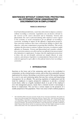 sentences without conviction: protecting an offender from