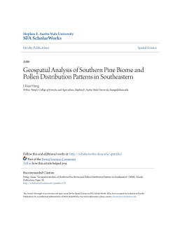 Geospatial Analysis of Southern Pine Biome and Pollen Distribution
