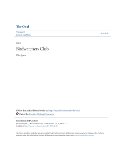 Birdwatchers Club - ScholarWorks @ UMT