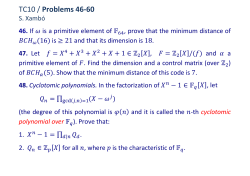 TC10 / Problems 46-60