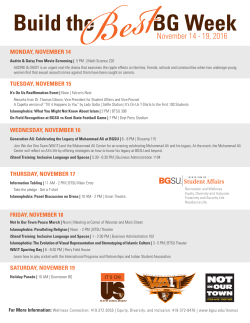 Build the BG Week