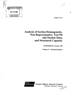 analysis of section homogeneity,non
