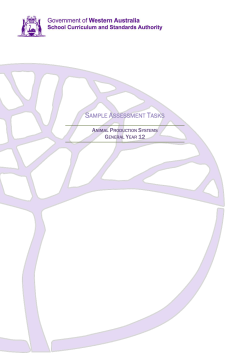 General Year 12 sample assessment tasks - SCSA