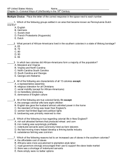 Chapter 3 Test - Norfolk Christian Schools
