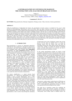 a generalization of contour line based