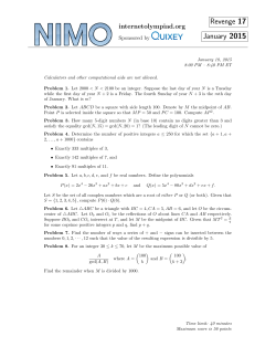 Revenge 17 January 2015