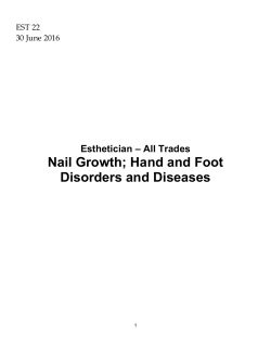 EST 22 Nail Growth_ Hand and Foot Disorders and Diseases