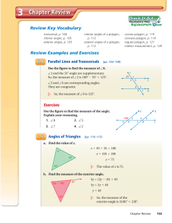 Chapter Review - Big Ideas Math