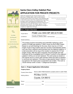 Initial Application Document - Santa Clara Valley Habitat Agency