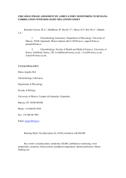 CIRCADIAN PHASE ASESSMENT BY AMBULATORY