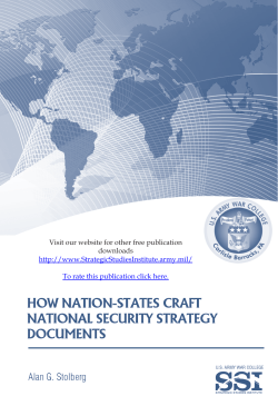 How Nation-States Craft National Security Strategy Documents