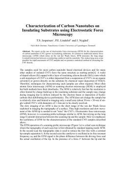 Characterization of Carbon Nanotubes on Insulating Substrates