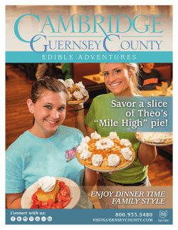 Local Foodie Finds - Visit Guernsey County