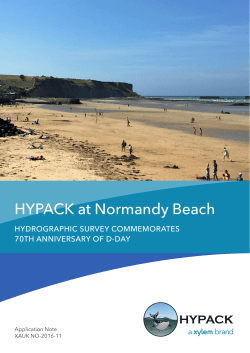 Hydrographic Survey Commemorates 70th Anniversary Of D-Day