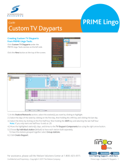 Custom TV Dayparts Guide