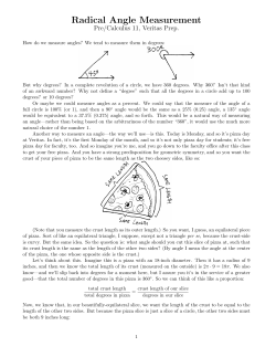 Radical Angle Measurement