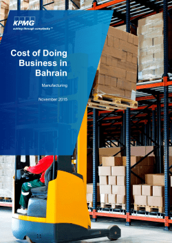 Cost of Doing Business in Bahrain