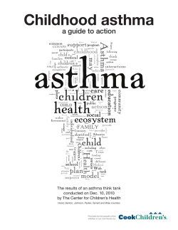 Childhood asthma - Center for Children`s Health