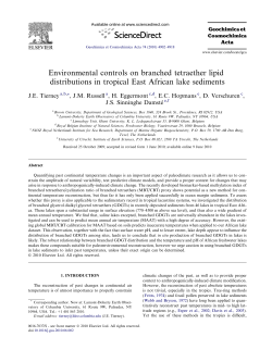 Environmental controls on branched tetraether lipid distributions in